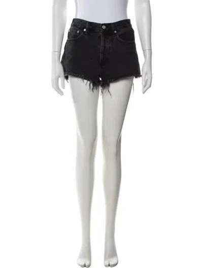 Pre-owned Agolde Mini Shorts In White