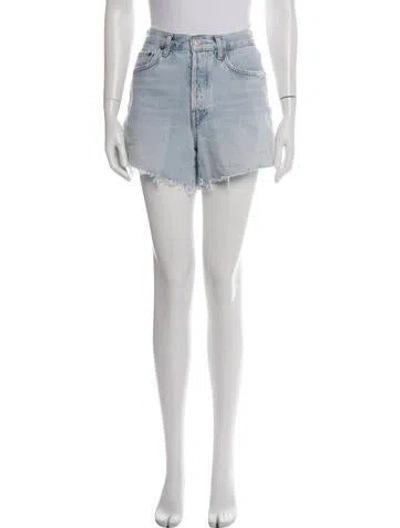 Pre-owned Agolde Mini Shorts In White