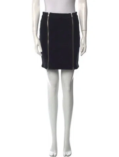 Pre-owned Agolde Mini Skirt In Black
