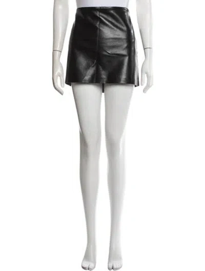 Pre-owned Agolde Mini Skirt In Black