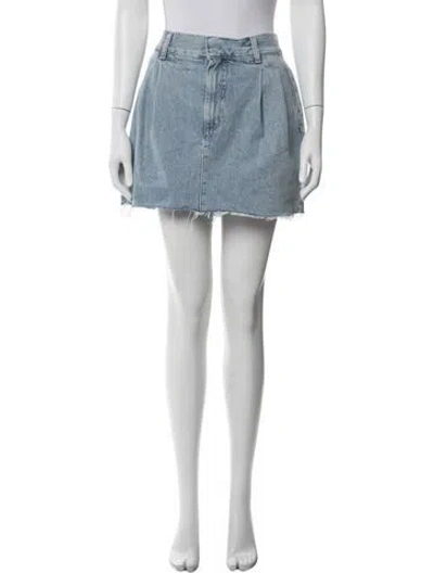 Pre-owned Agolde Mini Skirt In Blue