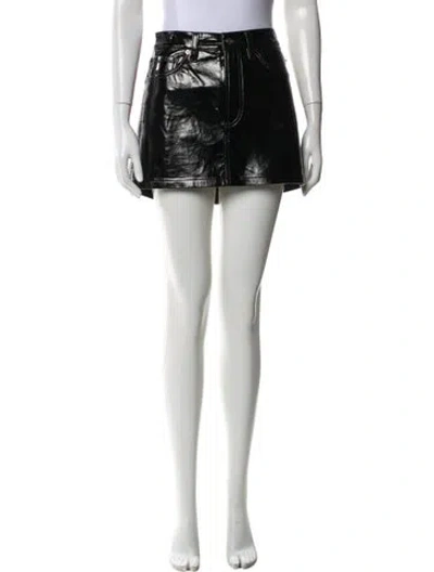 Pre-owned Agolde Mini Skirt In Blue