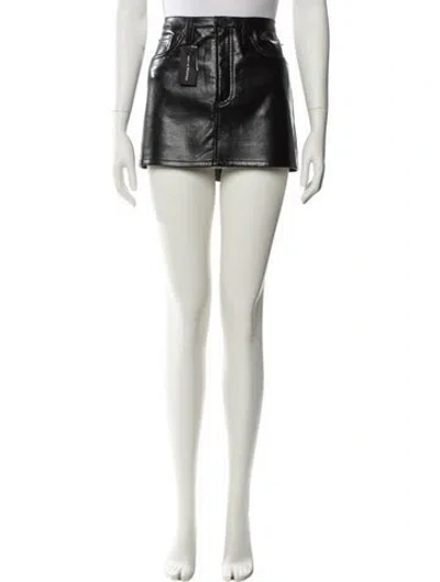 Pre-owned Agolde Mini Skirt In Neutral