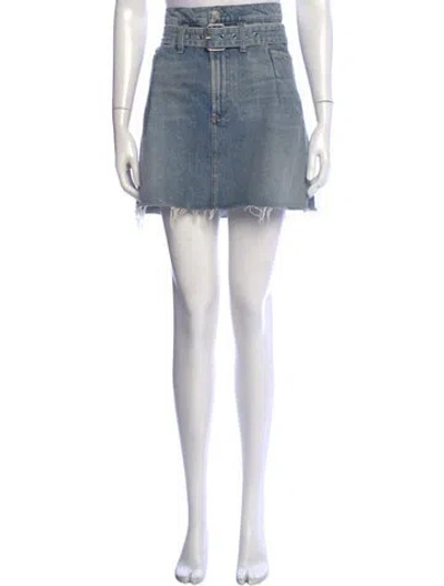 Pre-owned Agolde Mini Skirt In Neutrals