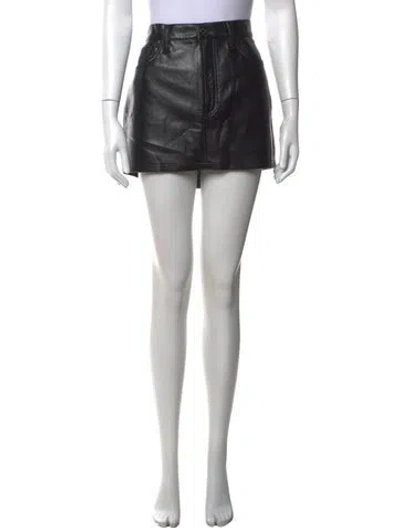 Pre-owned Agolde Mini Skirt W/ Tags In Black