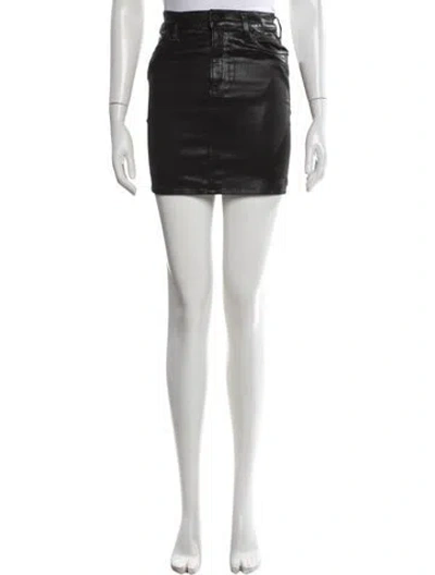Pre-owned Agolde Mini Skirt W/ Tags In Black