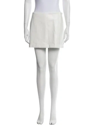 Pre-owned Agolde Mini Skirt W/ Tags In White