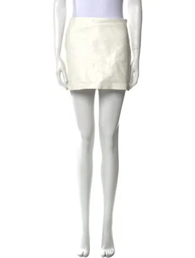 Pre-owned Agolde Mini Skirt In White