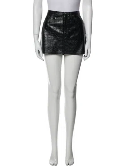 Pre-owned Agolde Mini Skirt In White