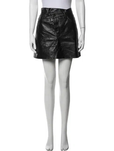 Pre-owned Agolde Mini Skirt In White