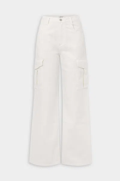 Agolde Minka Cargo In Milkshake In White