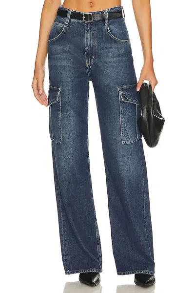 Agolde Minka Cargo Jean In Path In Blue