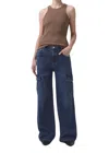 Agolde Minka High Waist Cargo Jeans In Multi