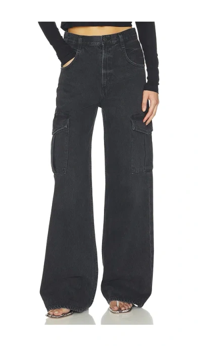 Agolde Minka Cargo Jeans In Vanta
