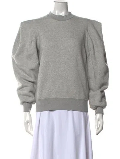 Pre-owned Agolde Mock Neck Long Sleeve Sweatshirt In Grey