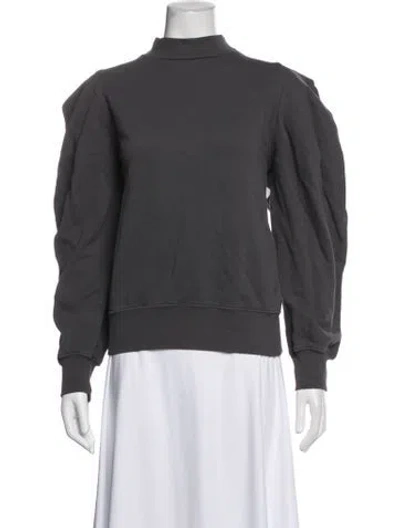 Pre-owned Agolde Mock Neck Sweater W/ Tags In Blue