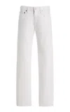 Agolde Rigid Low-rise Slim Jeans In White