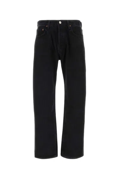 Agolde Modern Organic Denim Jeans In Black