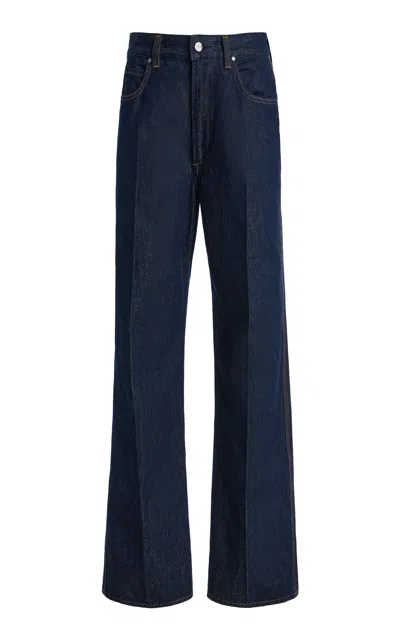 Agolde Morgan Rigid Mid-rise Straight-leg Jeans In Dark Wash