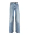 Agolde Valen Straight Leg Jeans With Faded Wash In Blue