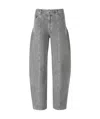 Agolde 'doll' Wide Leg Jeans In Gray
