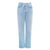Agolde Multi-pocket Denim Trousers In Blue