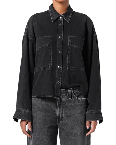 Agolde Wayne Denim Jacket In Black