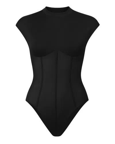 Agolde Nadia Bodysuit In Black
