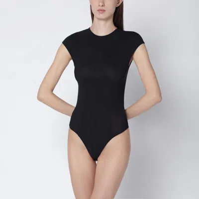Agolde Nadia Stretch-jersey Bodysuit In Black