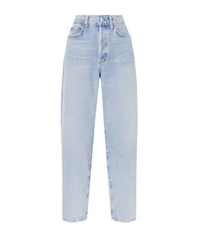 Agolde Nate Regenerative Cotton Straight-leg Jeans In Blue