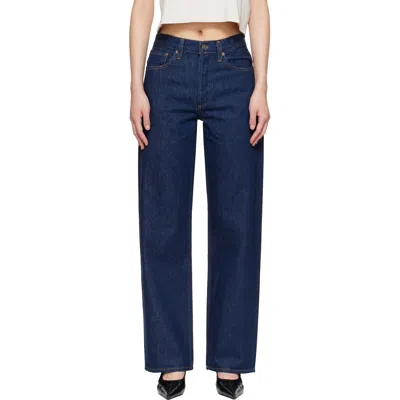 Agolde Navy Arc 32 Jeans In Blue