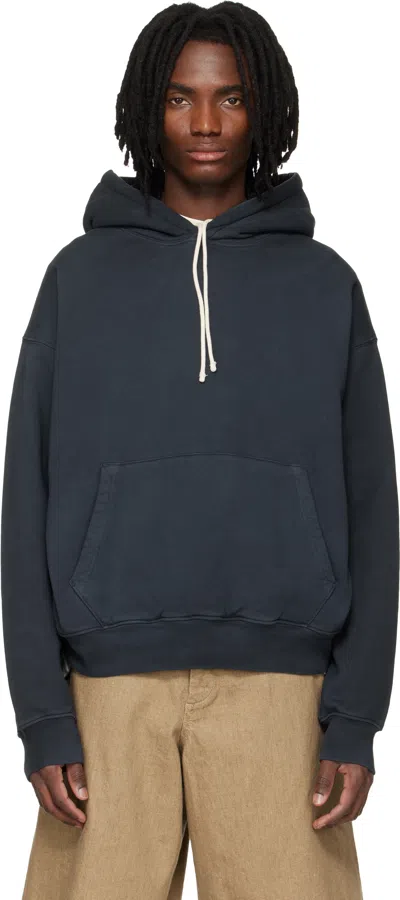 Agolde Navy Boyce Hoodie In Blue
