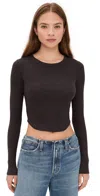 Agolde Neema Tee Root In Black