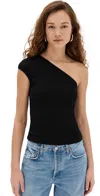 Agolde Nessa Tank In Black In Black