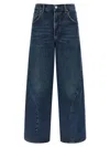 Agolde Five-pocket Denim Trousers In Blue