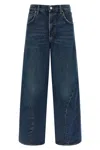 Agolde Five-pocket Denim Trousers In Blue