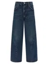 Agolde Five-pocket Denim Trousers In Blue
