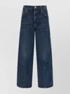 Agolde Five-pocket Denim Trousers In Blue
