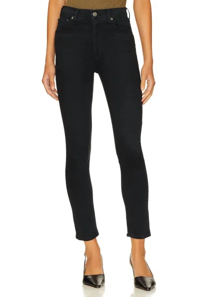 Agolde Nico High Rise Slim Fit Jean In Spirit In Black