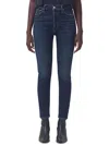 Agolde Riley Long High Rise Straight Jeans In Pose In Multi