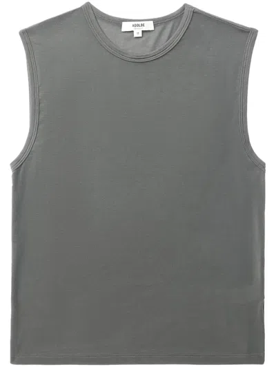 Agolde Sleeveless Tencel-blend Top In Grey