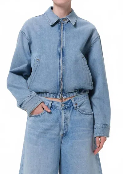 Agolde Nile Jacket In Space In Pink