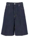 Agolde Nolan Organic Denim Shorts In Blue