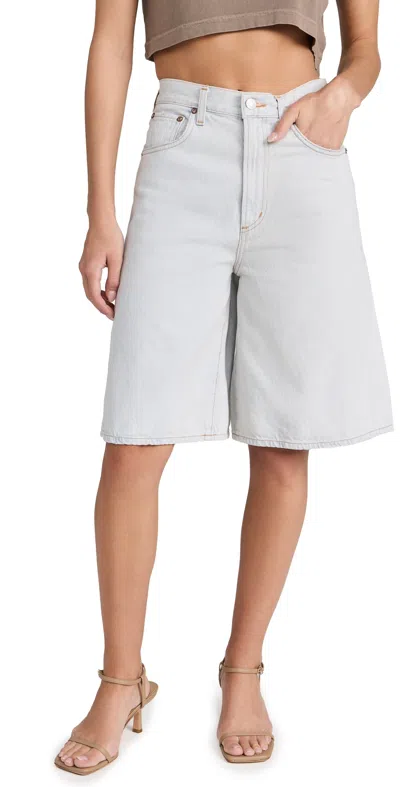 Agolde Nolan Shorts Balloon In Light Blue