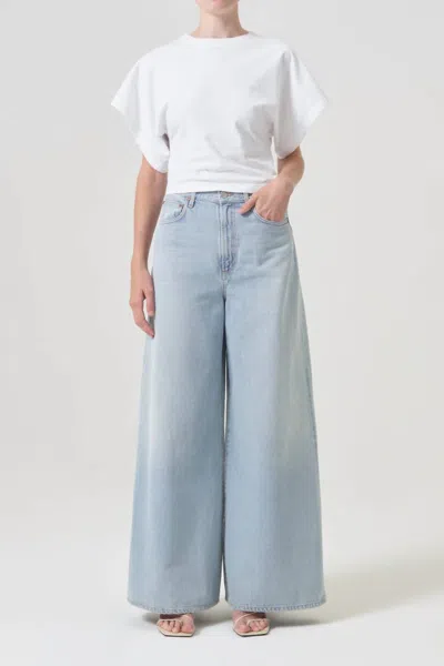Agolde Nolan Wide Leg Jean In Encounter In Blue