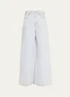 Agolde Ren High Rise Wide Leg Jeans In Tarte In Balloon Blch D