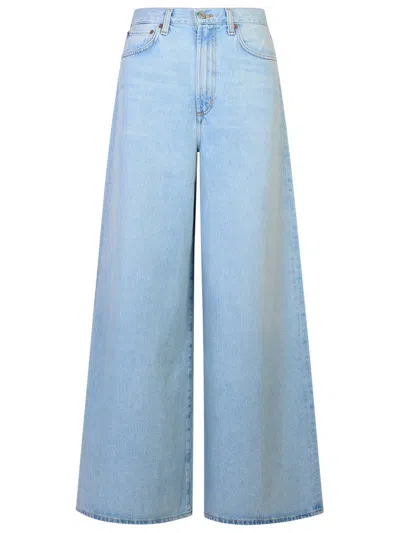 Agolde Nolan Wide Leg Jeans In Blue