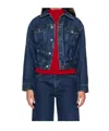 Agolde Non-elastic Denim Jacket In Blue