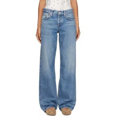 Agolde Non-stretch Jeans In Blue