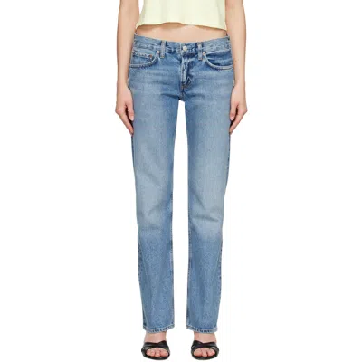 Agolde Non-stretch Jeans In Blue